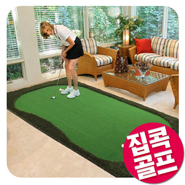 그린피플,휴대용 접이식 퍼팅 그린 퍼팅매트 (6m X 1m) (착불상품)