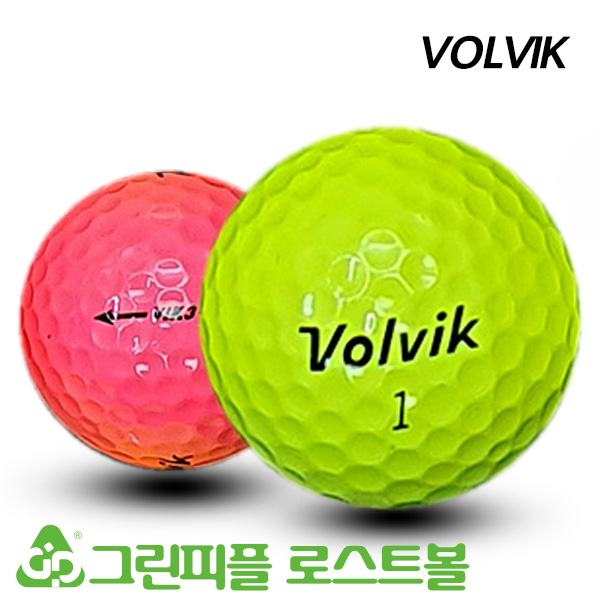 그린피플,[이미지X]볼빅 VIK3 컬러혼합 3피스 A+급 로스트볼 16개