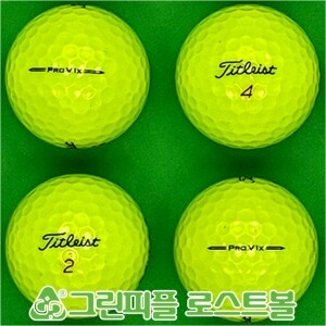 타이틀리스트 뉴 Pro V1x 옐로우 4피스 B+급 로스트볼 16개